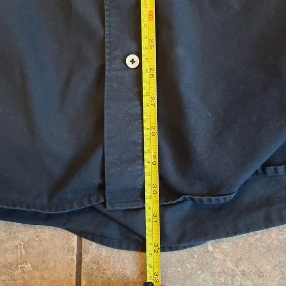 TOMMY BAHAMA Long sleeve Black cotton silk blend shirt size XLT - Picture 6 of 11